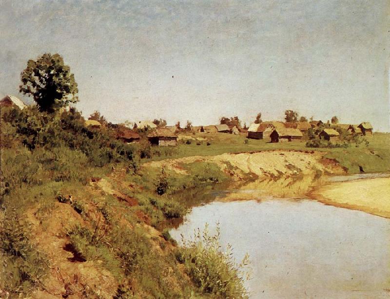 Levitan, Isaak Village at the Flubufer oil painting picture